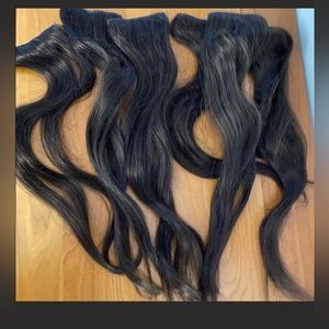 Cashmere  Hair *seamless* dark brown hair extensions 18” 100% Remy Human Hair
